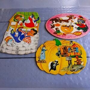 Lot Of Three Vintage children's Puzzle